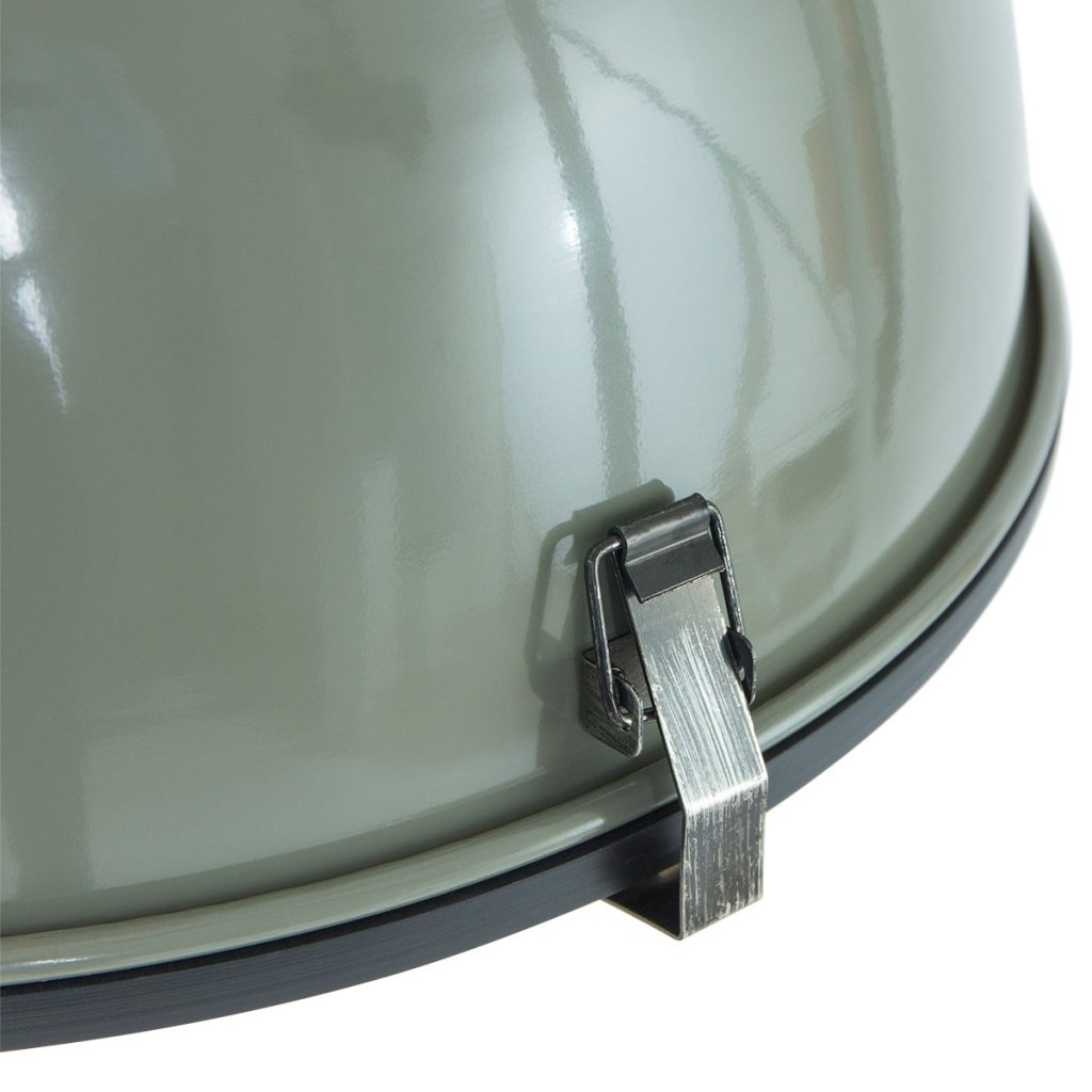 Industriële groene hanglamp metaal/glas koepelvorm Steinhauer Bikkel - Afbeelding 5