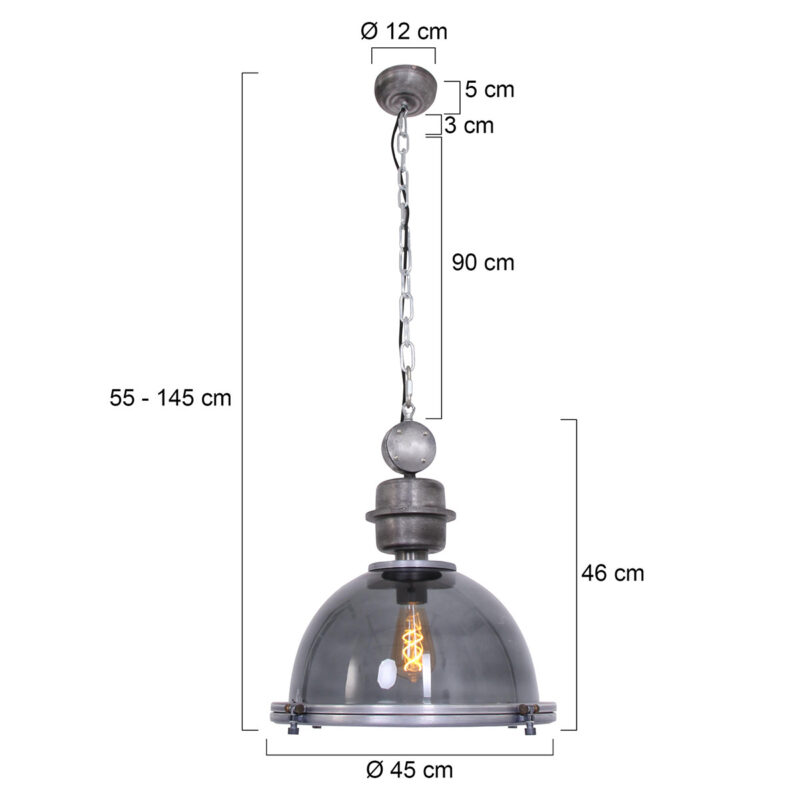 steinhauer-hanglamp-bikkel-transparant-glasmetaal-ø45cm-e27-1452gr-1