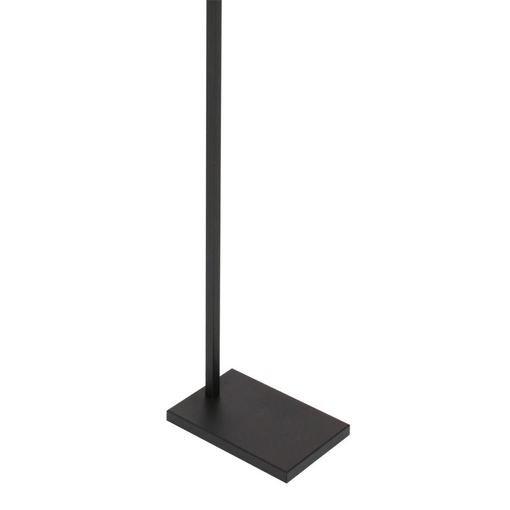 Industriële zwarte vloerlamp rookglazen bol Steinhauer Stang - Afbeelding 5