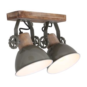 mexlite-spot-gearwood-groen-metaalrubberwood-opbouwspot-e27-7969g-1