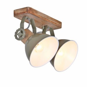 mexlite-spot-gearwood-groen-metaalrubberwood-opbouwspot-e27-7969g-1