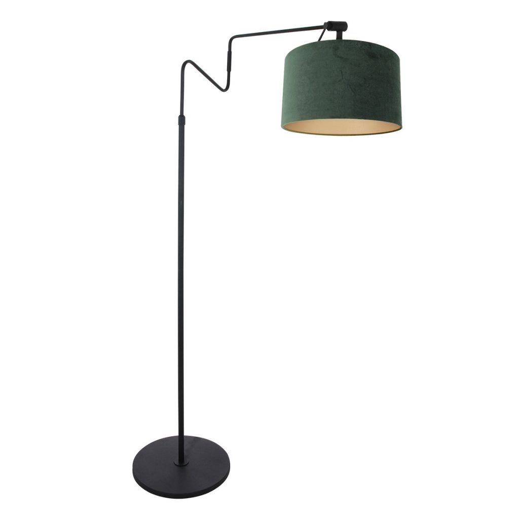 Industriele vloerlamp met donkergroene kap Steinhauer Linstrom - Afbeelding 2