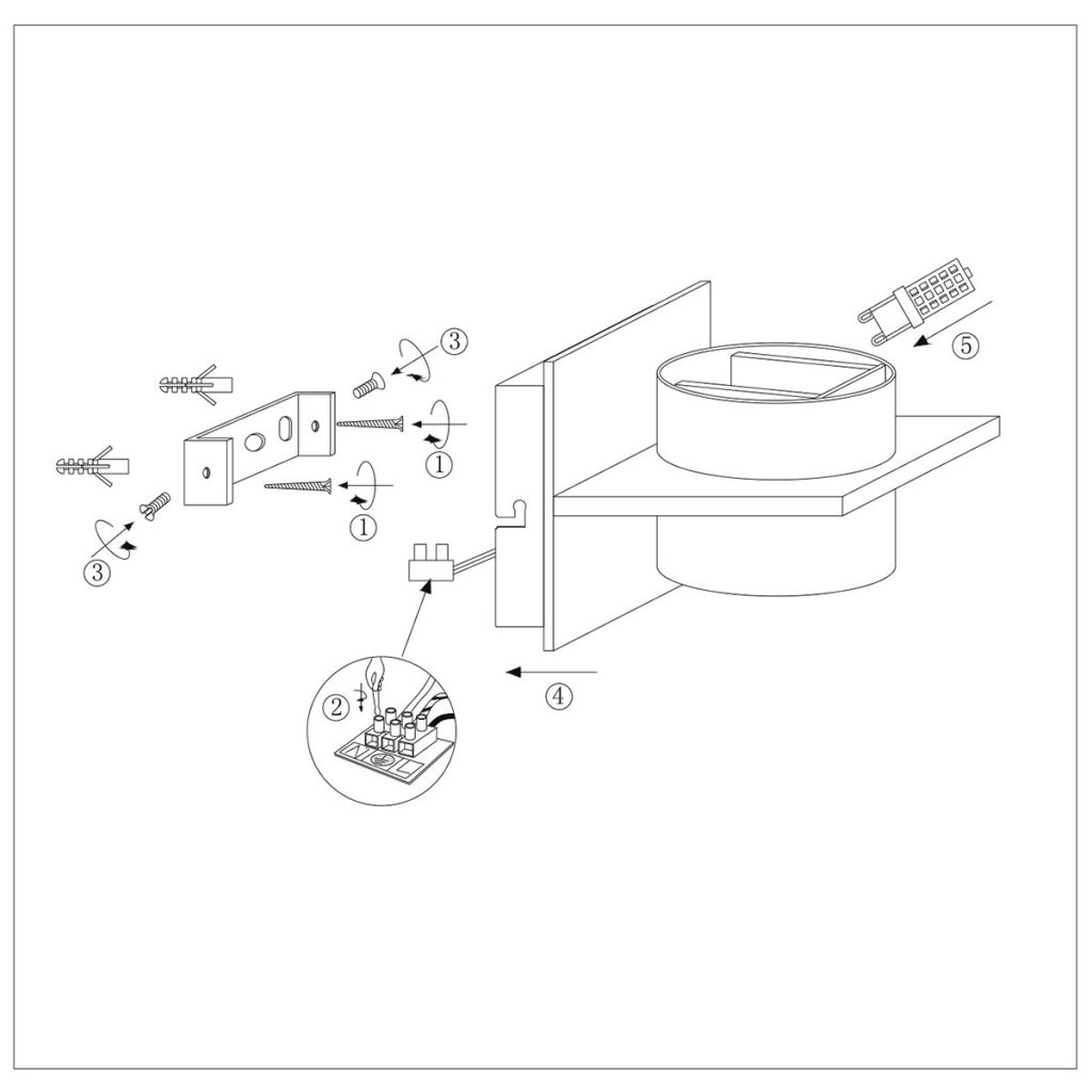 Industriële wandlamp met goudkleurige binnenkant Steinhauer Muro - Afbeelding 8