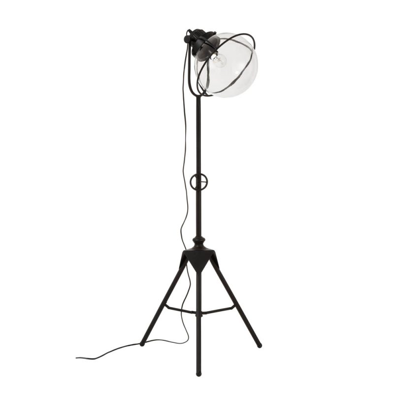 Industriële zwarte vloerlamp driepoot Jolipa Travis - Afbeelding 2