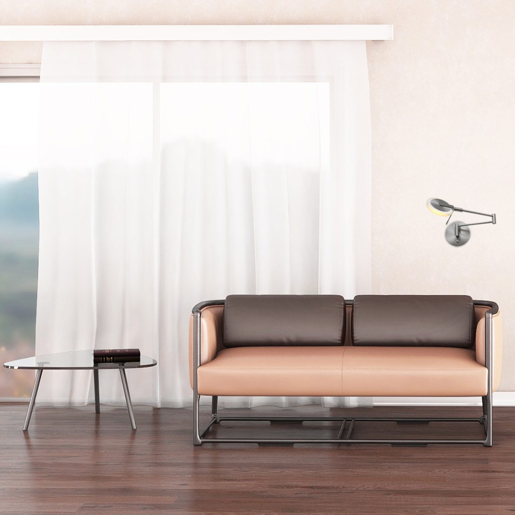 Kantelbare LED glazen wandlamp Steinhauer Turound - Afbeelding 3