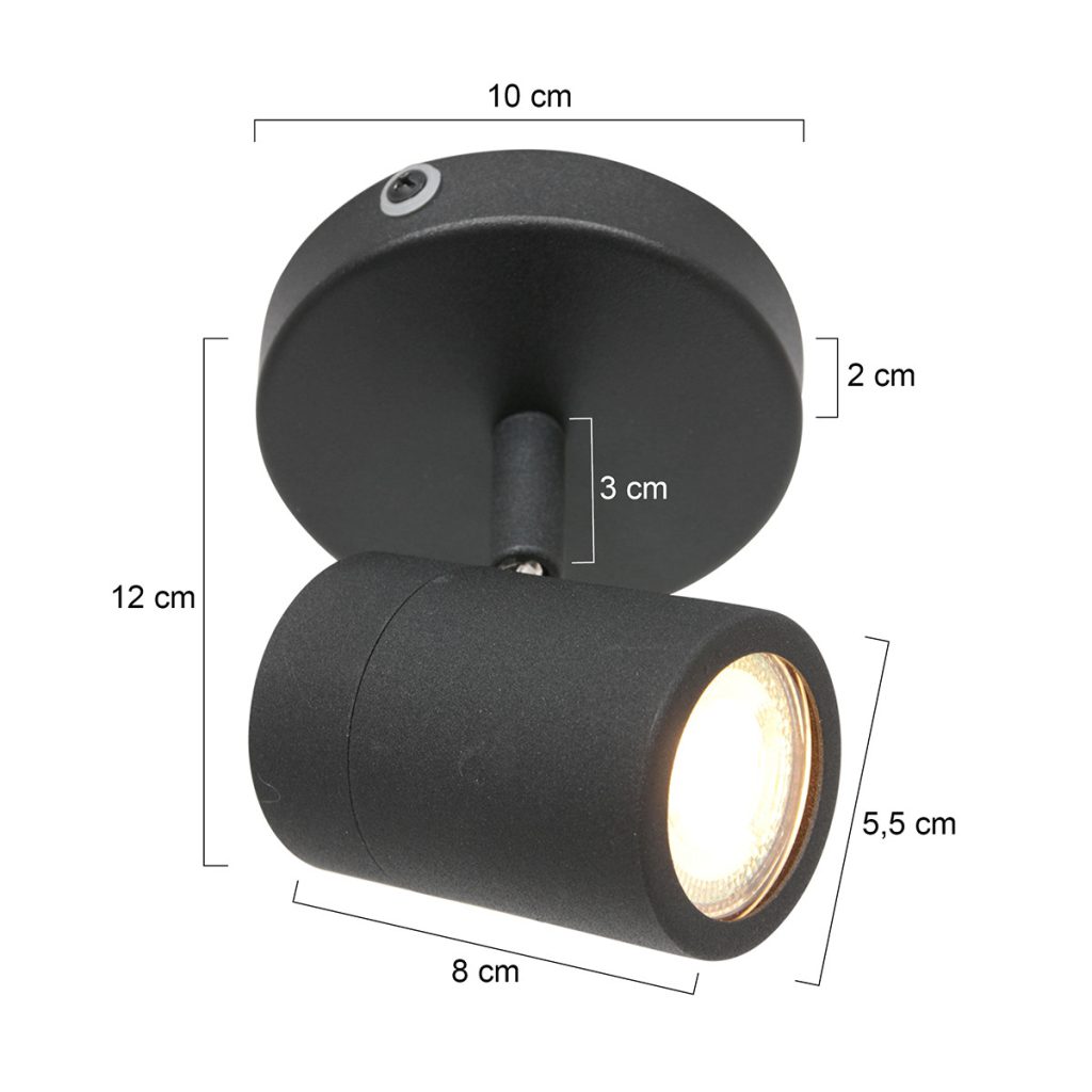 mexlite-spot-uproundled-zwart-metaal-ø10cm-gu10-2486zw-1