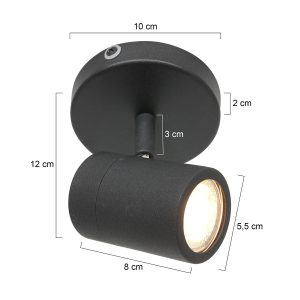 mexlite-spot-uproundled-zwart-metaal-ø10cm-gu10-2486zw-1