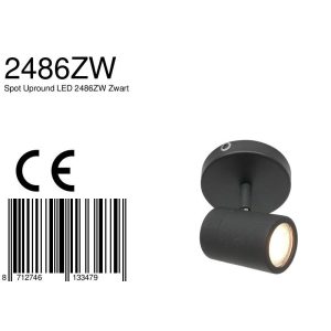 mexlite-spot-uproundled-zwart-metaal-ø10cm-gu10-2486zw-1