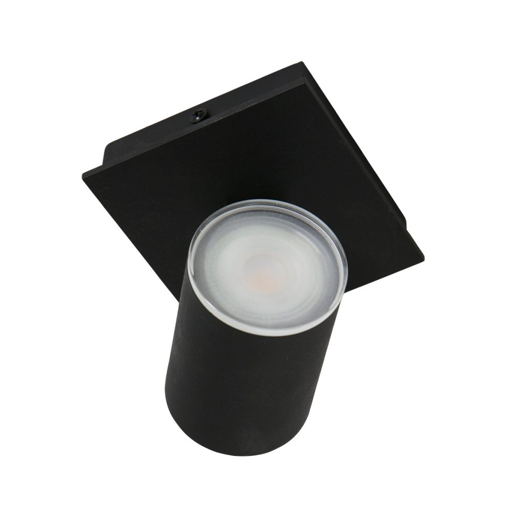 Moderne zwarte metalen spot Steinhauer Points noirs - Afbeelding 2