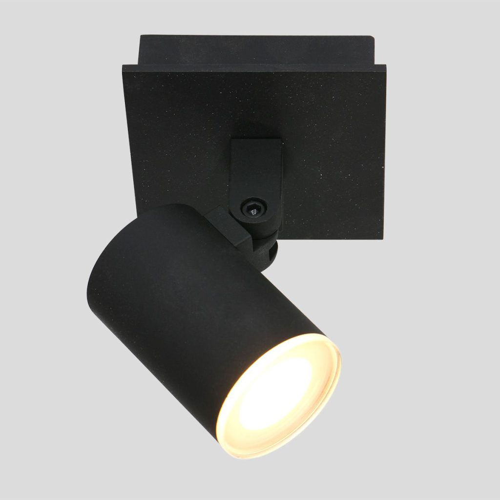 Moderne zwarte metalen spot Steinhauer Points noirs - Afbeelding 12