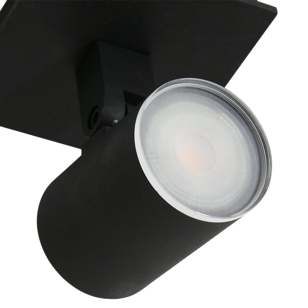 Moderne zwarte metalen spot Steinhauer Points noirs - Afbeelding 5