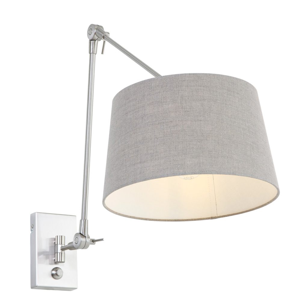 Moderne metalen wandlamp staal Steinhauer Prestige chic - Afbeelding 15