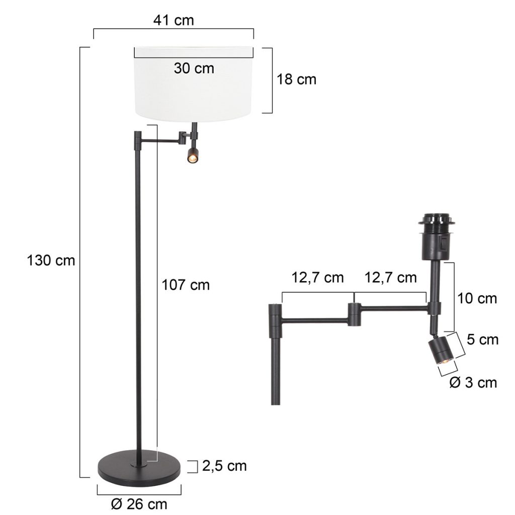 Kapstok vloerlamp Steinhauer Stang - Afbeelding 6