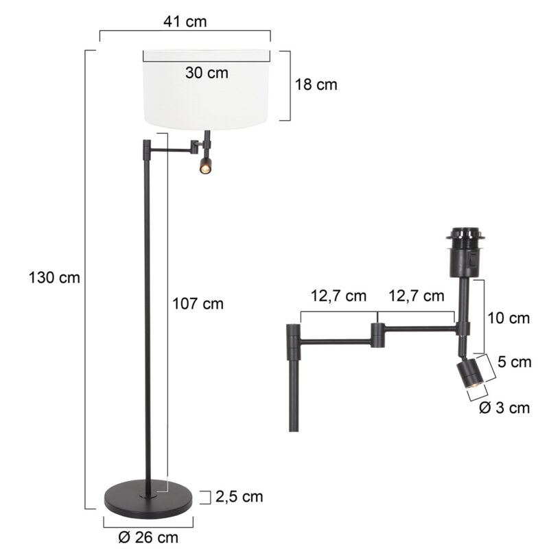 Kapstok vloerlamp Steinhauer Stang - Afbeelding 6