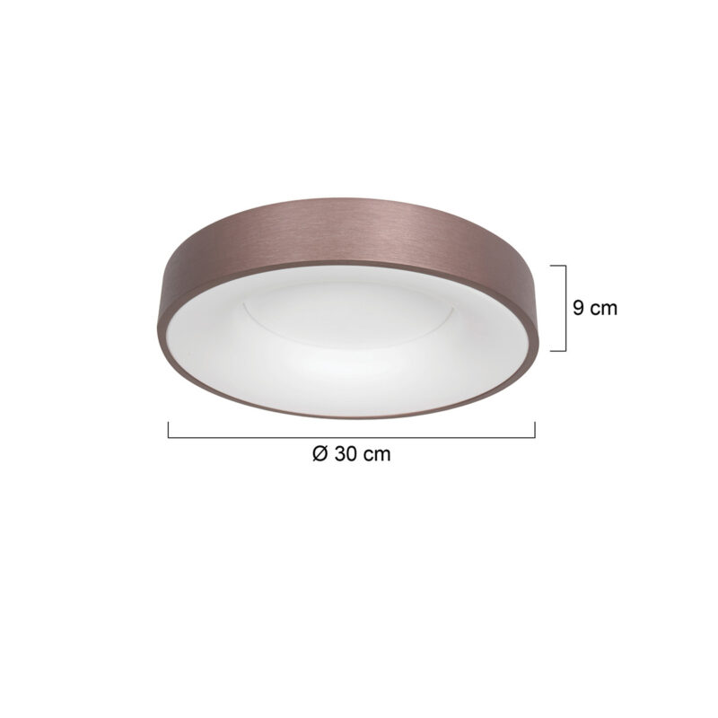 steinhauer-plafonniere-ringlede-brons-kunststofmetaal-ø30cm-led-3086br-1