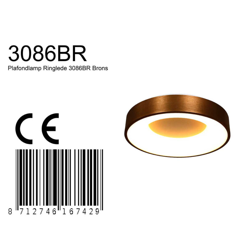 steinhauer-plafonniere-ringlede-brons-kunststofmetaal-ø30cm-led-3086br-1