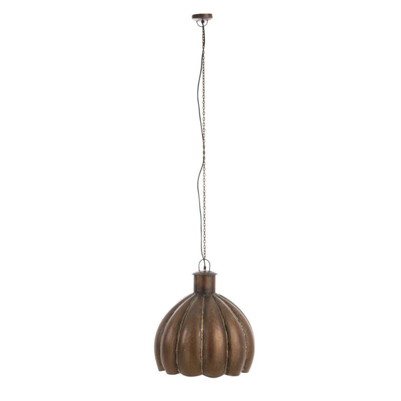 Klassieke bolvormige bruine hanglamp Jolipa Flower poly - Afbeelding 2