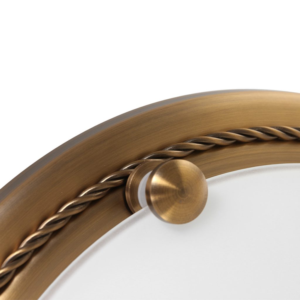 Klassieke bronzen metalen plafonnière glas Steinhauer Ceiling and wall - Afbeelding 7