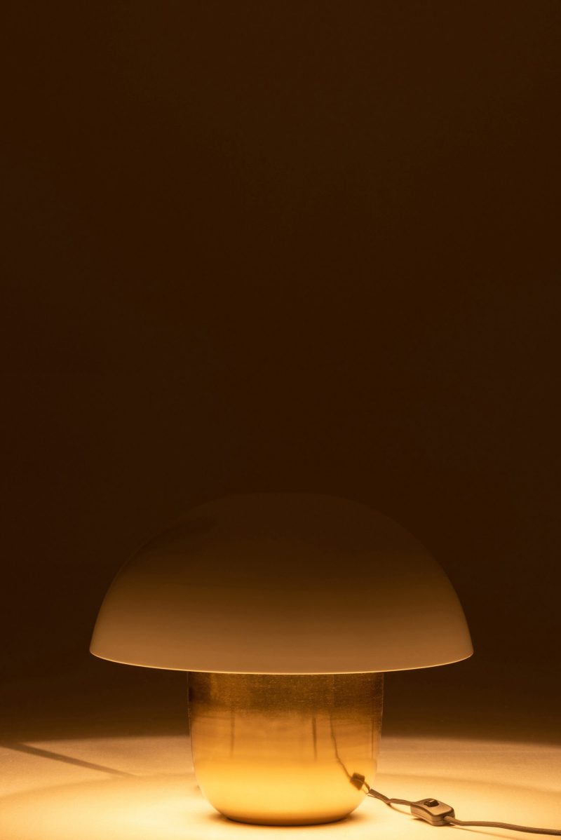 Klassieke goud met witte tafellamp paddenstoel Jolipa Mushroom - Afbeelding 5