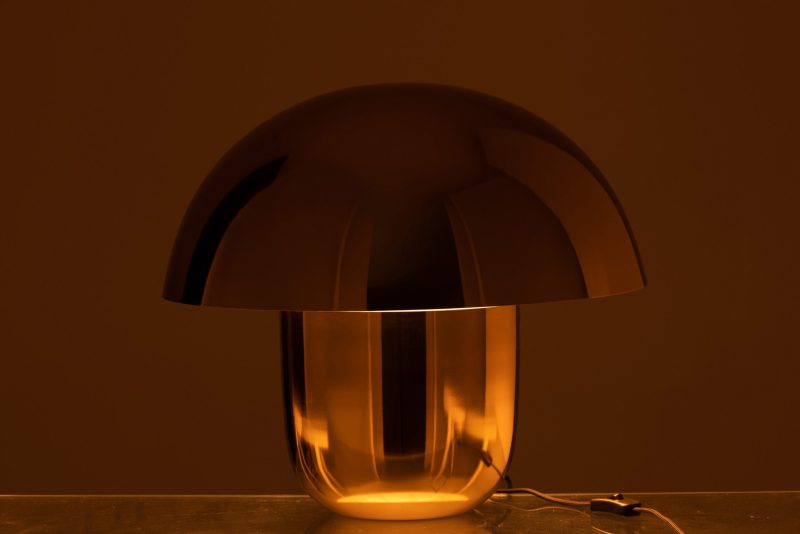 Klassieke gouden paddenstoel tafellamp Jolipa Mushroom - Afbeelding 5