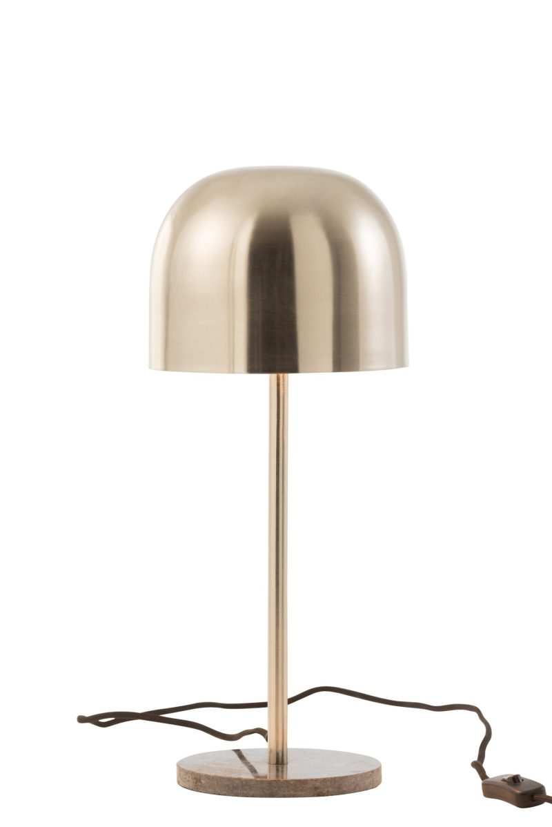 Klassieke gouden tafellamp met natuursteen Jolipa Queen - Afbeelding 4