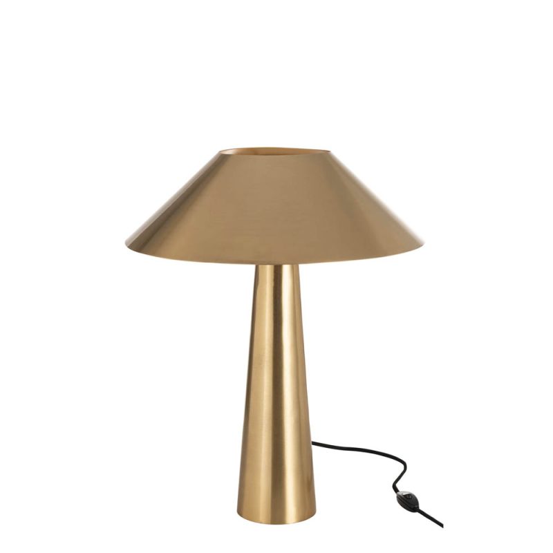 Klassieke gouden tafellamp ronde kap Jolipa Umbrella - Afbeelding 2