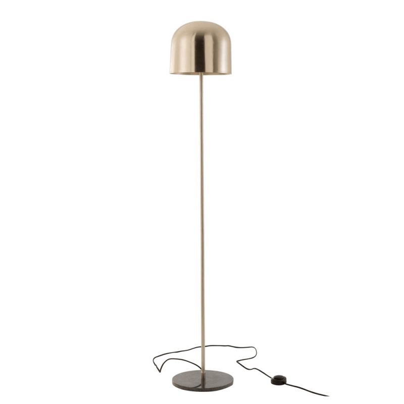 Klassieke gouden vloerlamp bolvormige kap Jolipa Queen - Afbeelding 2