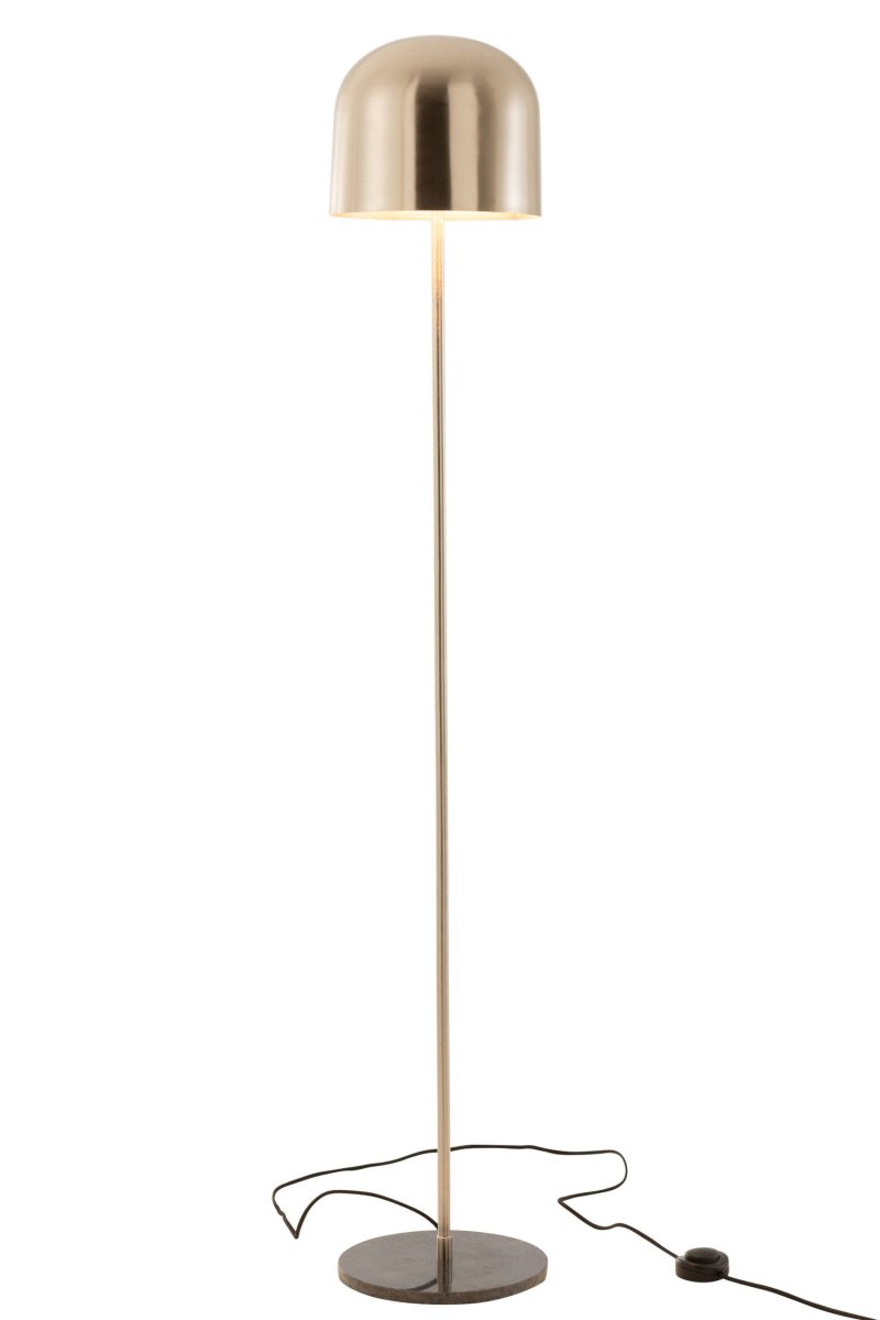 Klassieke gouden vloerlamp bolvormige kap Jolipa Queen - Afbeelding 4
