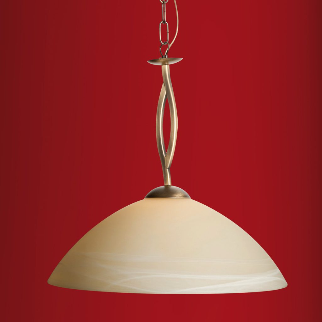 Klassieke hanglamp met glazen kap Steinhauer Capri - Afbeelding 3