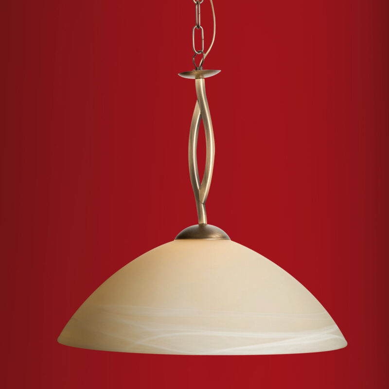 Klassieke hanglamp met glazen kap Steinhauer Capri - Afbeelding 3