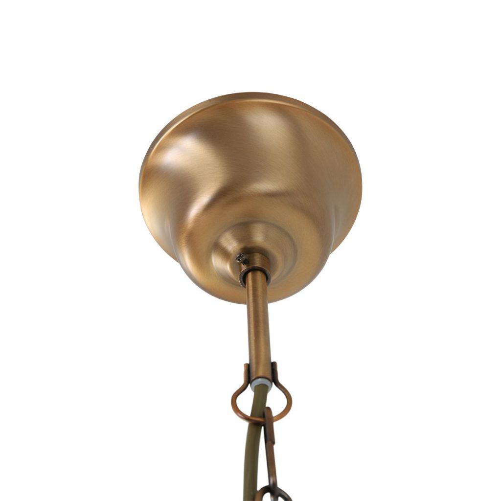 Lantaarnvormige 4-lichts hanglamp brons metaal/glas Steinhauer Pimpernel - Afbeelding 11