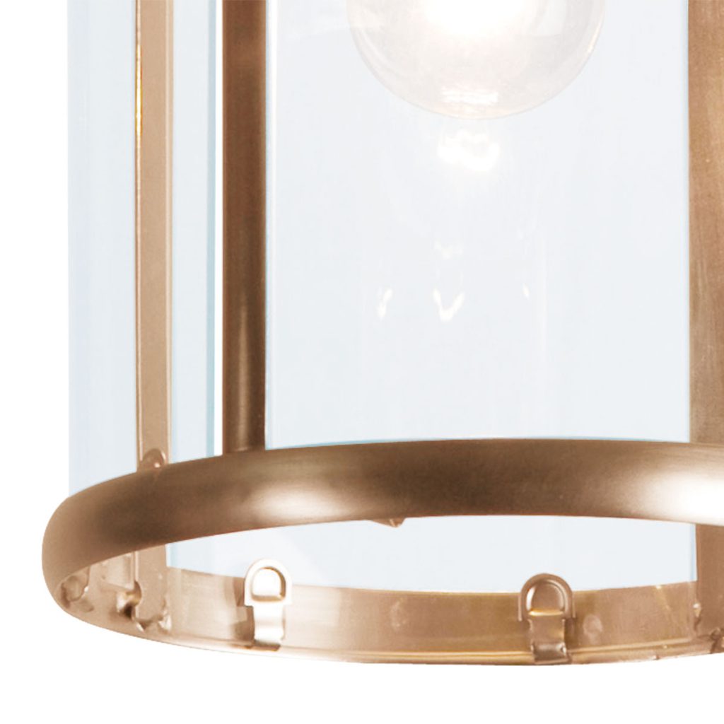 Klassieke bronzen plafondlamp lantaarnvorm glas/metaal Steinhauer Pimpernel - Afbeelding 5