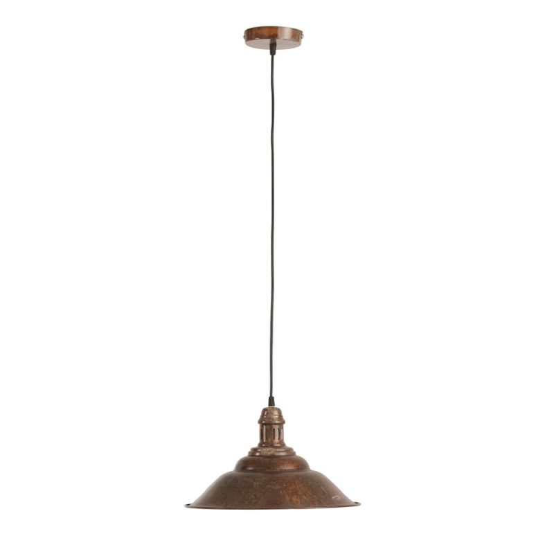 Klassieke ronde bruine hanglamp Jolipa Killian - Afbeelding 2
