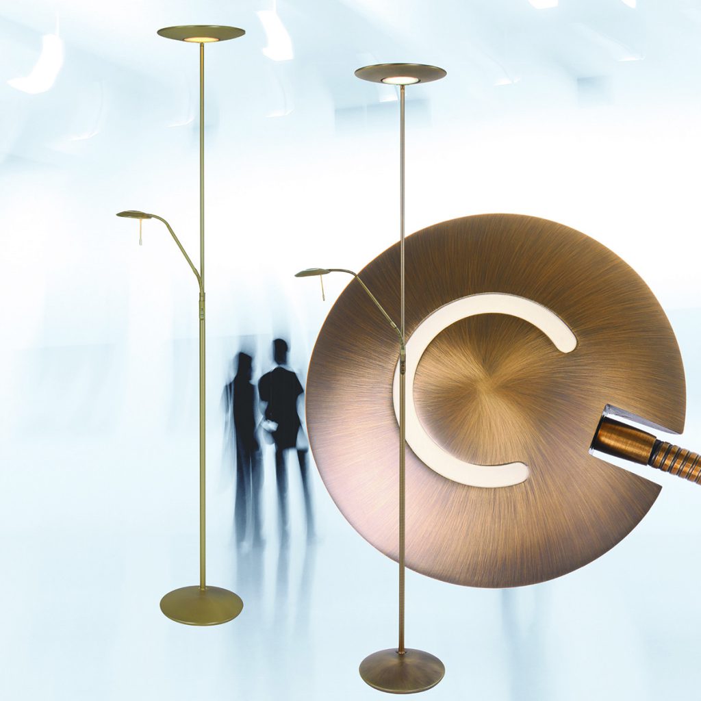 Klassieke staande lamp met leesarm Steinhauer Zodiac led - Afbeelding 3