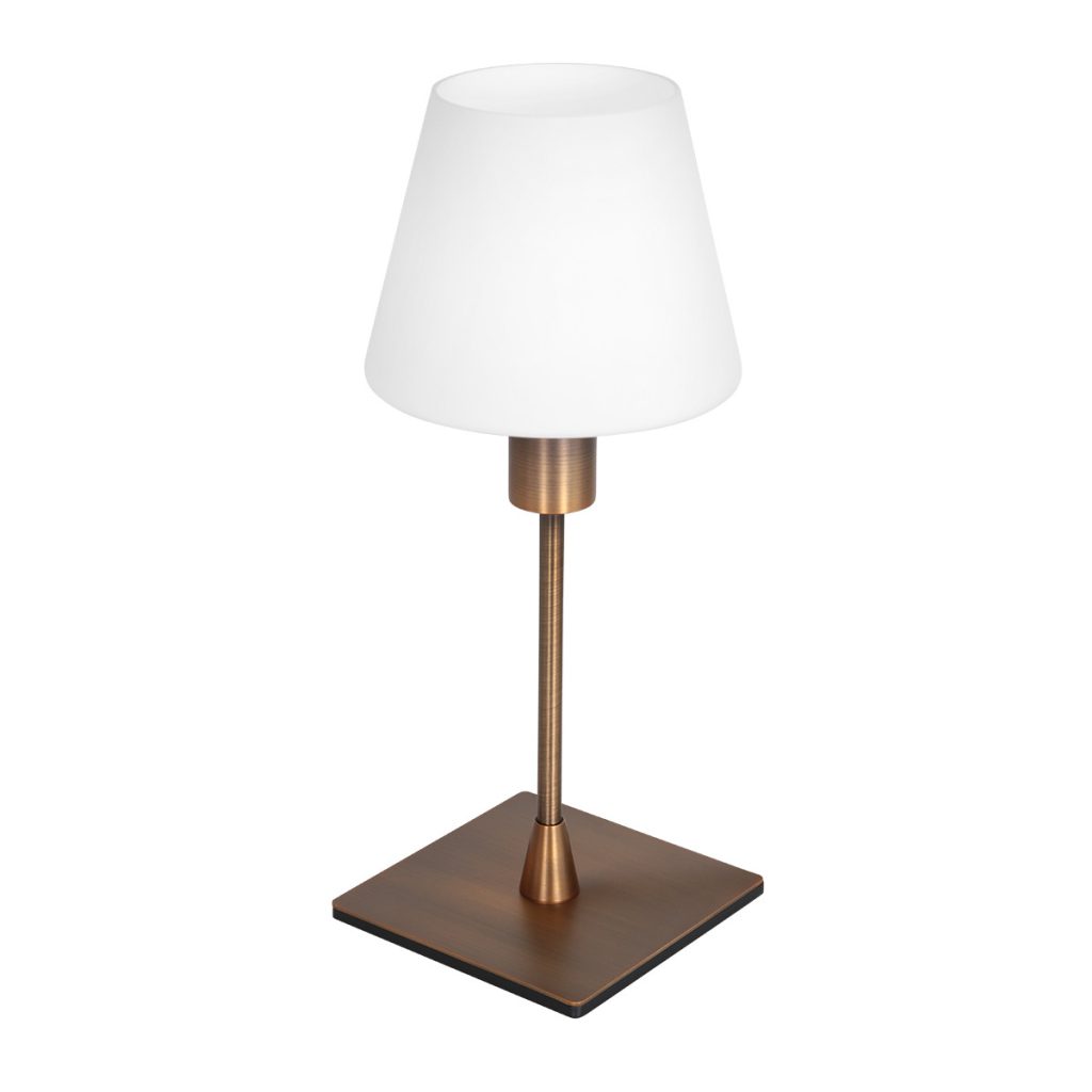 Klassieke bronzen metalen tafellamp Steinhauer Ancilla - Afbeelding 2