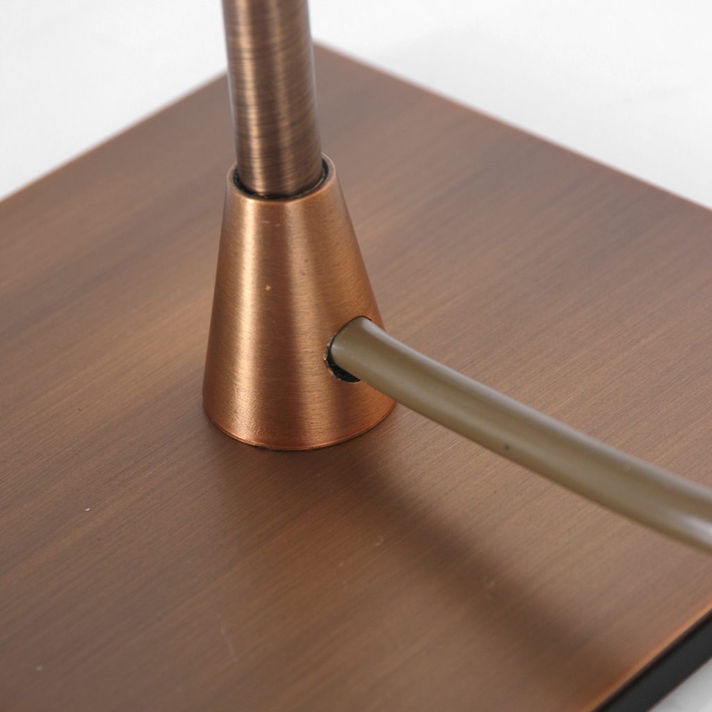 Klassieke bronzen metalen tafellamp Steinhauer Ancilla - Afbeelding 11