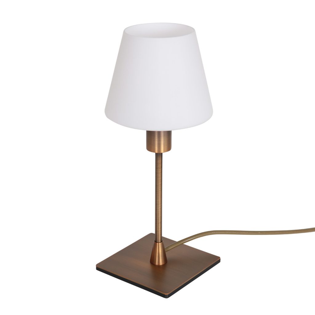 Klassieke bronzen metalen tafellamp Steinhauer Ancilla - Afbeelding 9