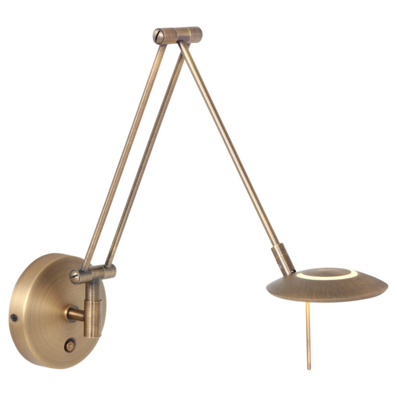 steinhauer-wandlamp-zodiacled-brons-kunststofmetaal-bedlampje-led-2110br-1