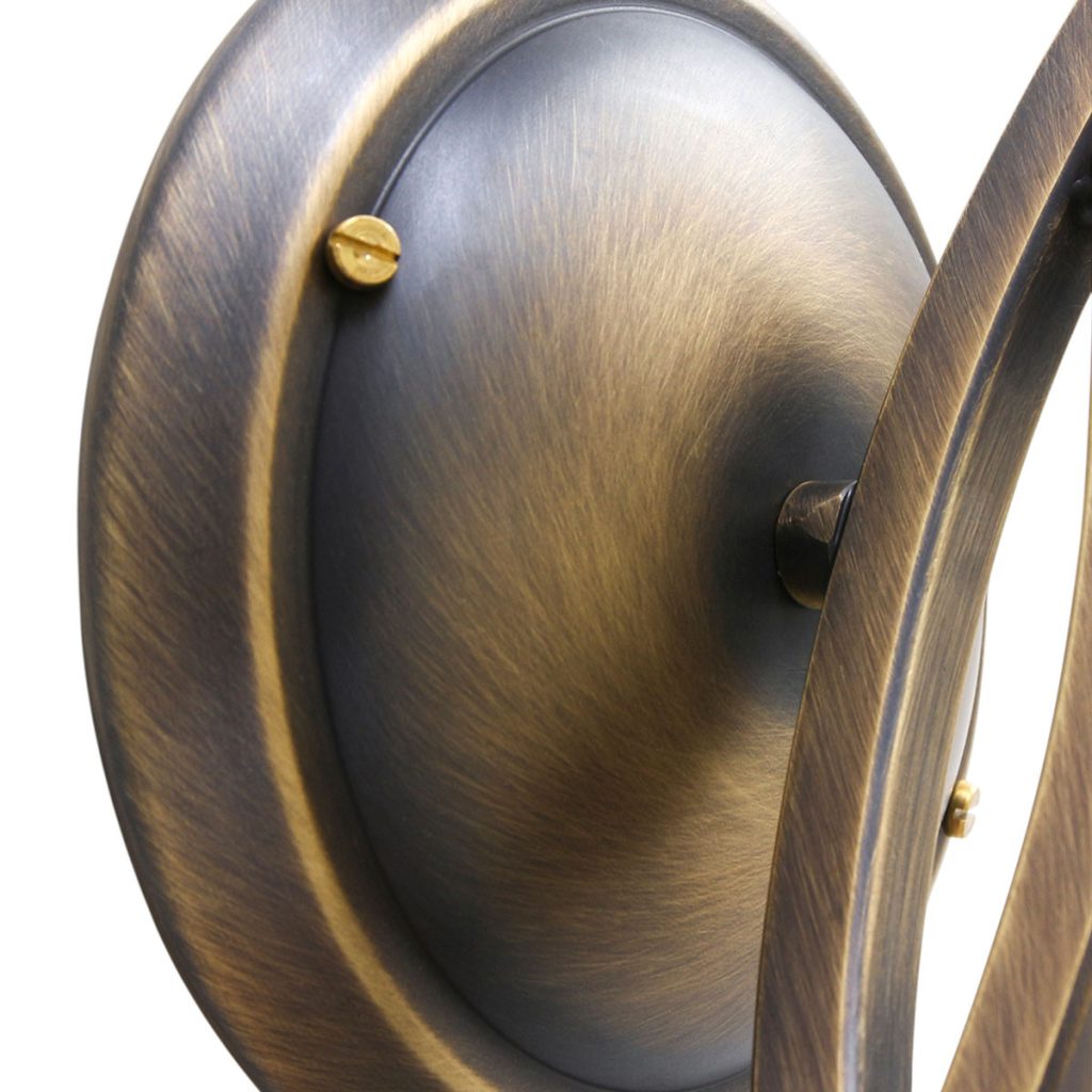 Wandlamp brons kap gemarmerd glas Steinhauer Capri - Afbeelding 4