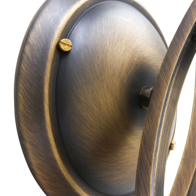 Wandlamp brons kap gemarmerd glas Steinhauer Capri - Afbeelding 4