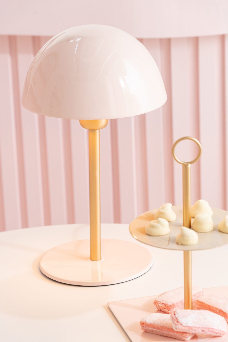 Klassieke wit met gouden tafellamp Jolipa Mushroom - Afbeelding 3