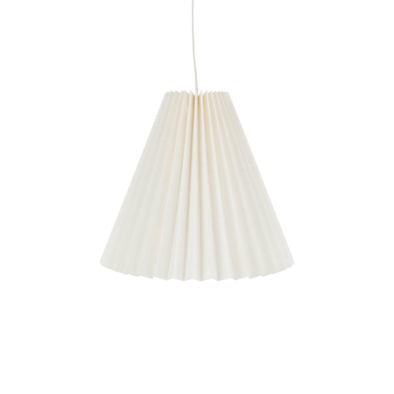 Klassieke witte hanglamp plissé Jolipa Paper - Afbeelding 2