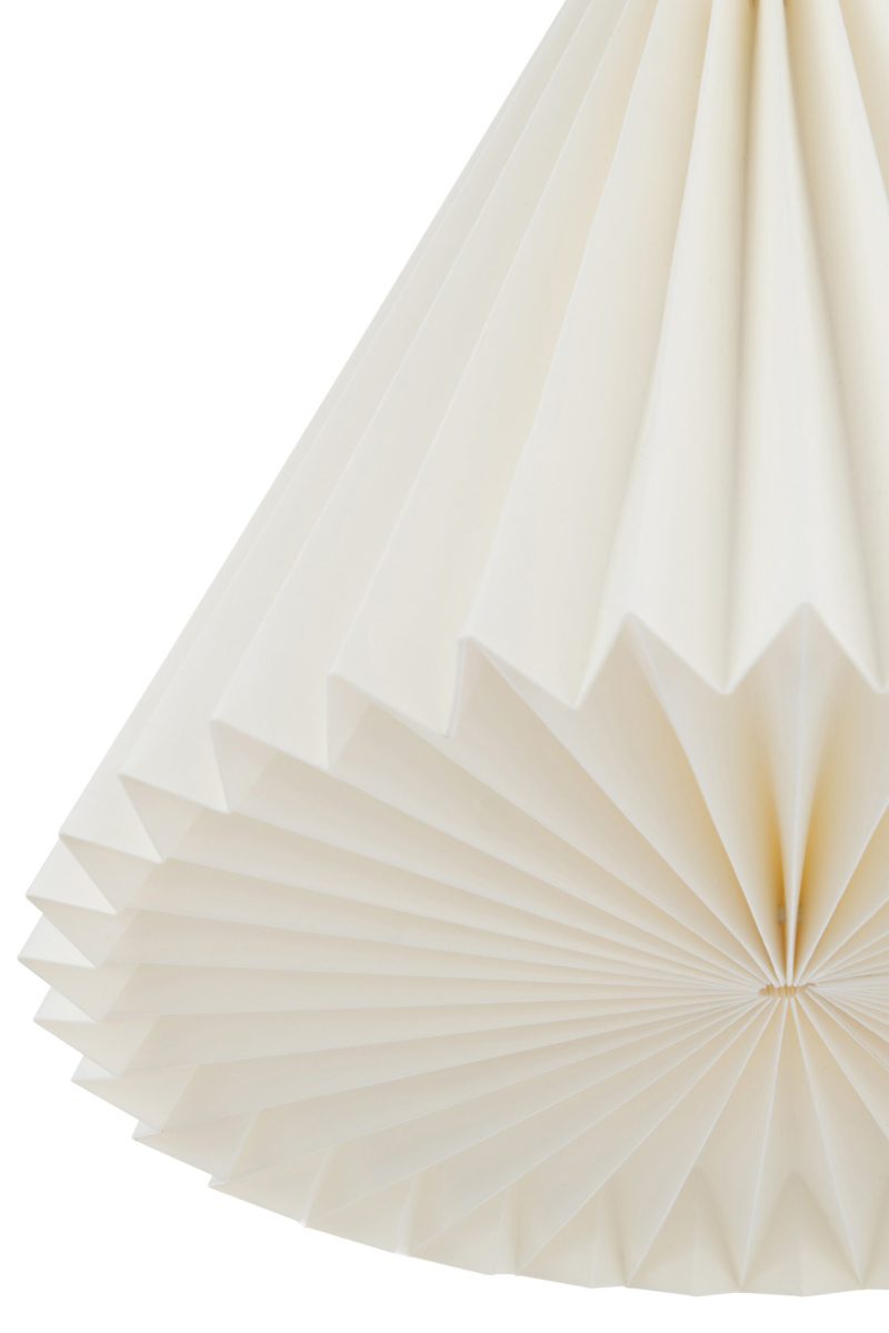 Klassieke witte hanglamp plissé Jolipa Paper - Afbeelding 6