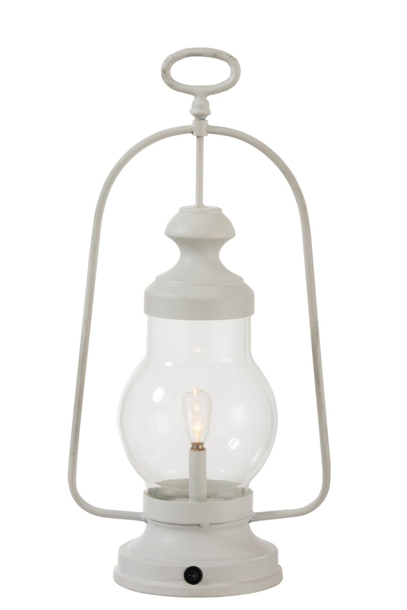 Klassieke witte tafellamp lantaarn Jolipa Louise - Afbeelding 4