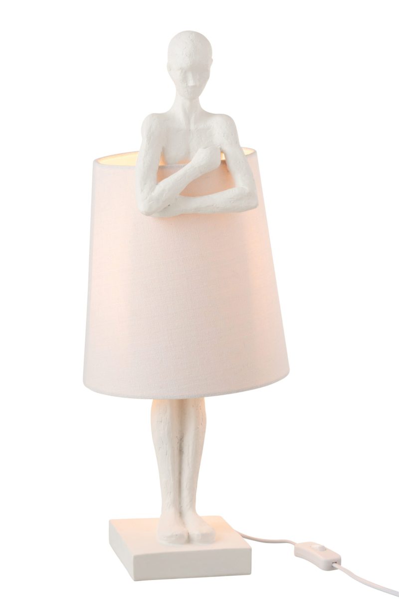 Klassieke witte tafellamp sculptuur Jolipa Figurine - Afbeelding 3