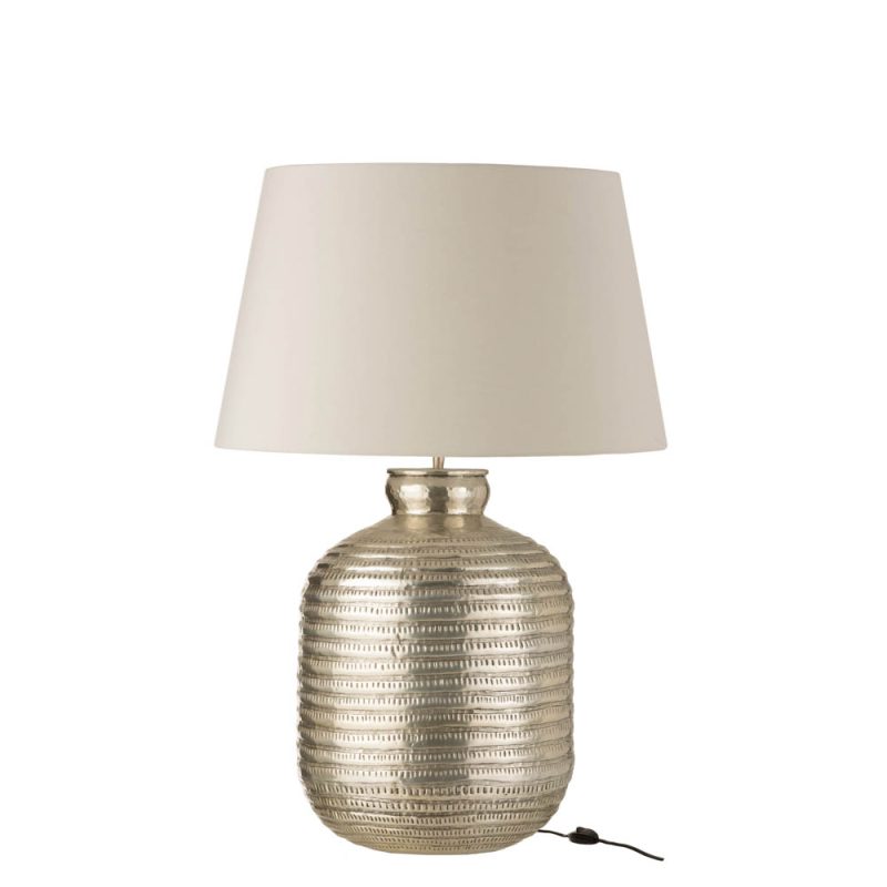 Klassieke zilver met witte tafellamp Jolipa Kato - Afbeelding 2
