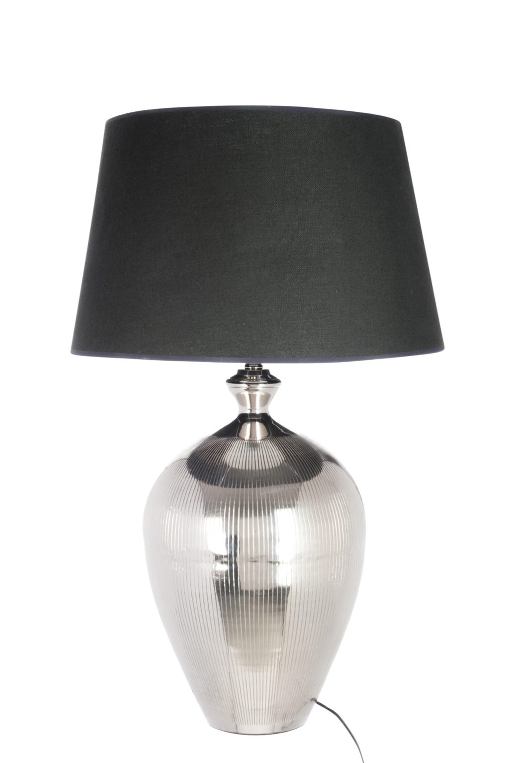Klassieke zilver met zwarte tafellamp Jolipa Ball line - Afbeelding 2