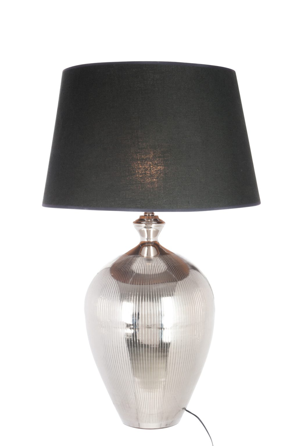 Klassieke zilver met zwarte tafellamp Jolipa Ball line - Afbeelding 3