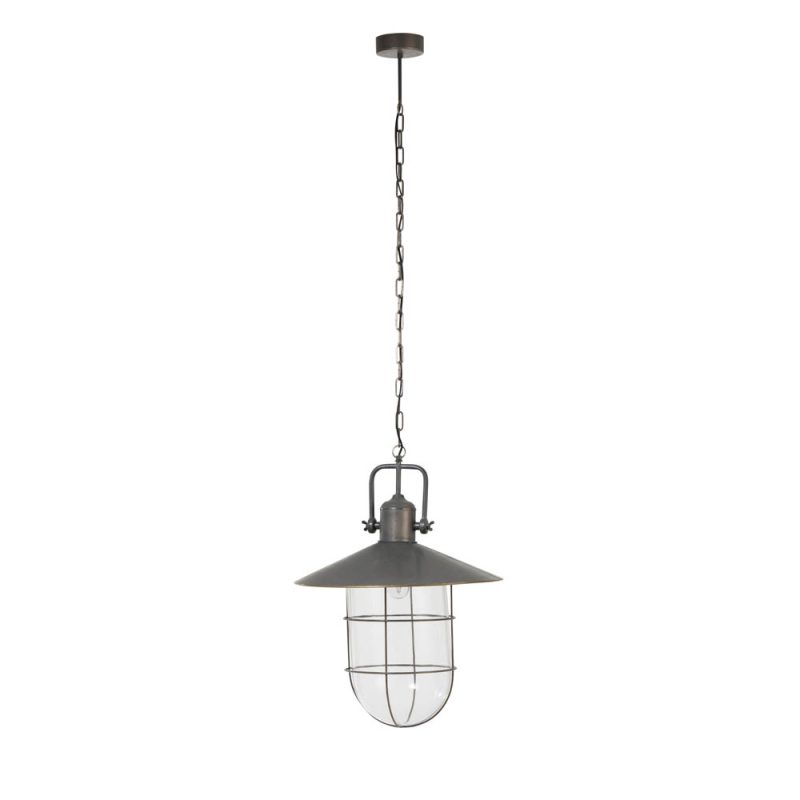 Klassieke zilveren scheepslamp hanglamp Jolipa Bruno - Afbeelding 2