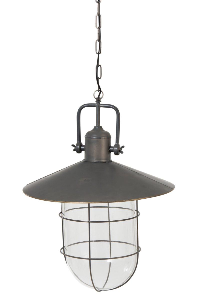 Klassieke zilveren scheepslamp hanglamp Jolipa Bruno - Afbeelding 3